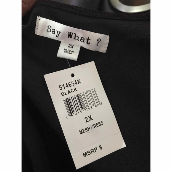 Say What? Black floral print bodycon dress - Picture 7 of 7